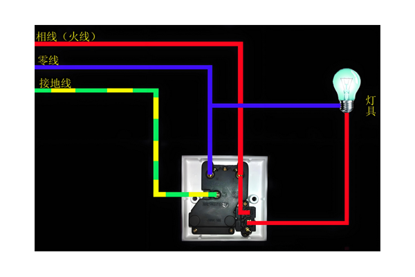 灯泡开关正确接线方法是什么